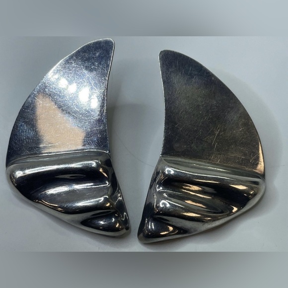 Taxco 925 Chunky Sterling Silver Earrings